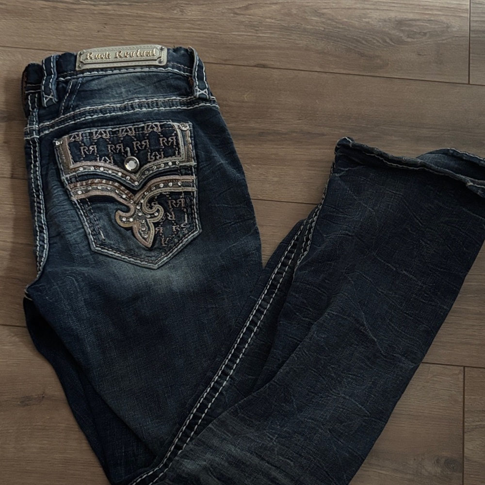 Rock Revival Dark Blue Boot Cut Jeans